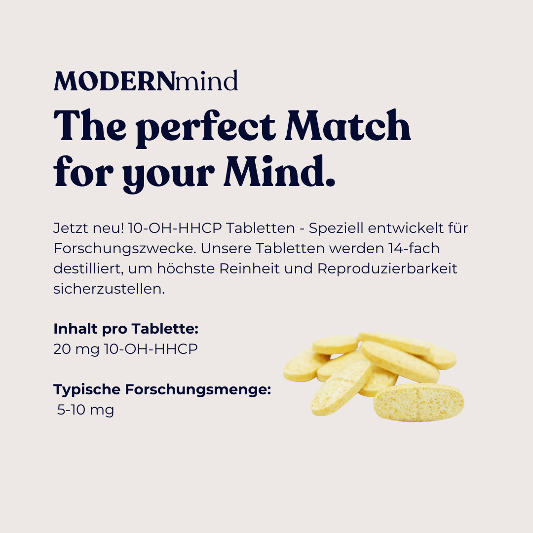 10 - HCP Tabletten - MODERNmind | Psychedelics & Retreats für dein Wohlbefinden