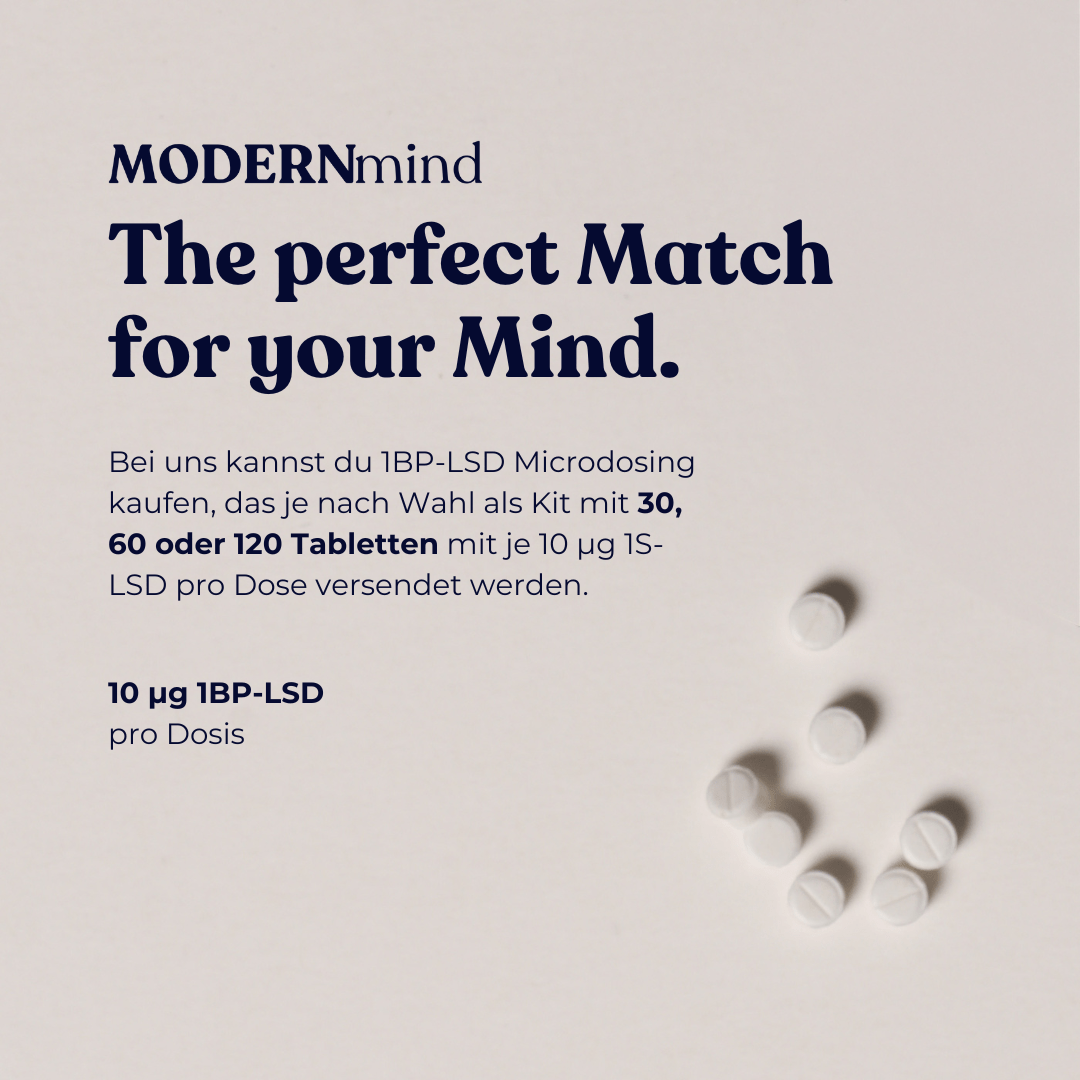 1BP - LSD Microdosing Tabletten - MODERNmind | Psychedelics & Retreats für dein Wohlbefinden