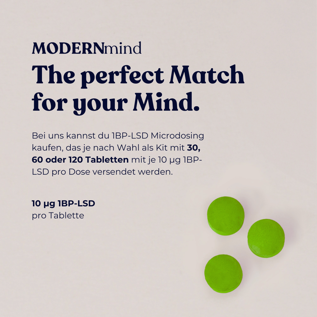 1BP - LSD Microdosing Tabletten - MODERNmind | Psychedelics & Retreats für dein Wohlbefinden