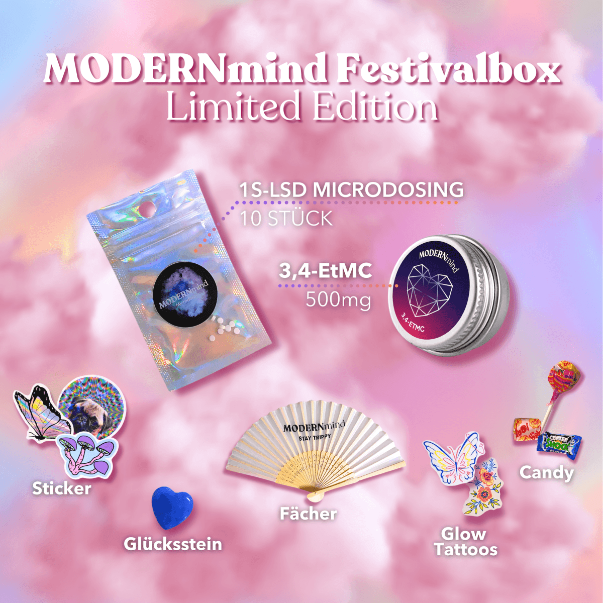 Festivalbox – Dein Ultimativer Festival - Begleiter! - Psychedelics & Retreats für dein Wohlbefinden | MODERNmind