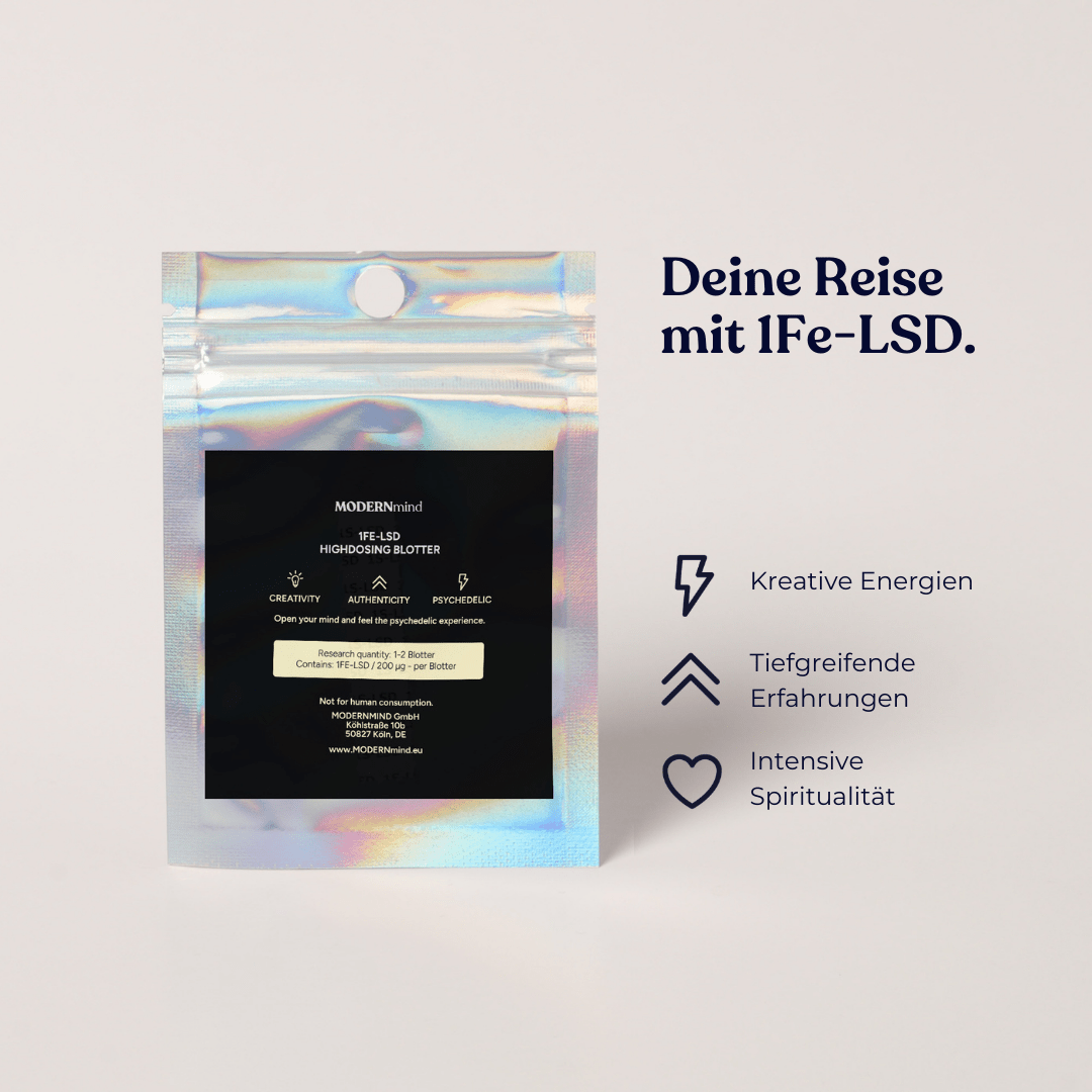 1Fe - LSD Macro Blotter - MODERNmind | Psychedelics & Retreats für dein Wohlbefinden