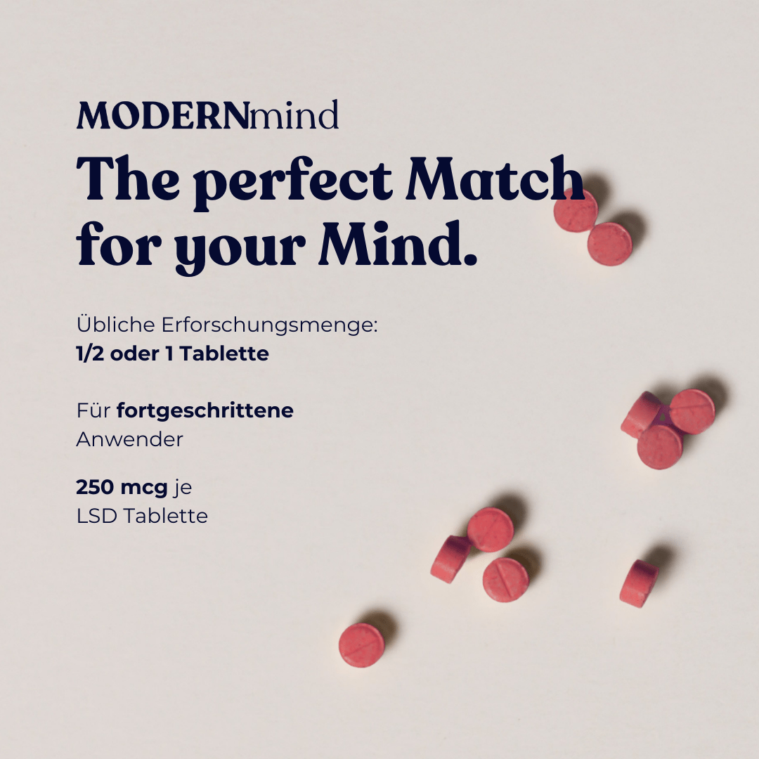 LSD - Tabletten mit 1BP - LSD High - Dosing – für echte spirituelle Erfahrungen - MODERNmind | Psychedelics & Retreats für dein Wohlbefinden