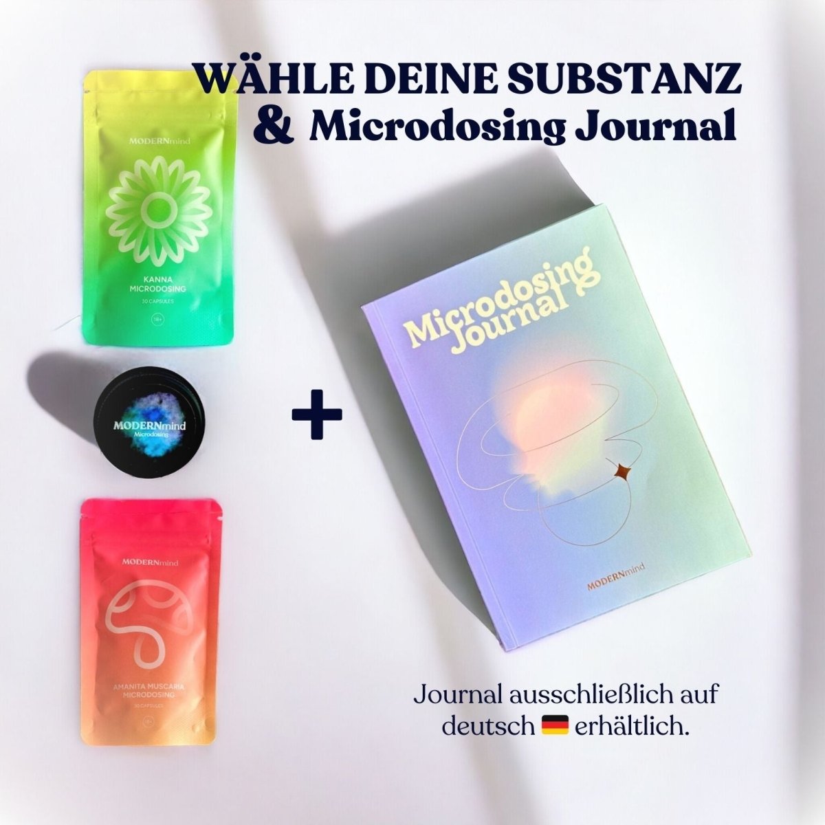 Starter Kit: Microdosing Guide & Journal + Microdosing Substanz - Psychedelics & Retreats für dein Wohlbefinden | MODERNmind